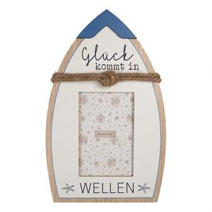 Fotorámeček ve tvaru loďky Wellen - 20*2*32 cm / 10*15 cm 2F1225 obraz
