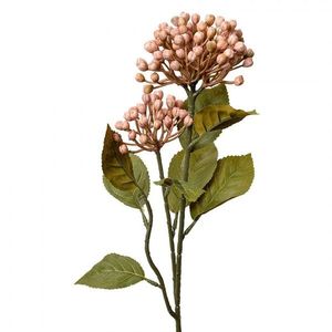 Dekorace světle růžová umělá květina poupata hortenzie - 8*7*53 cm 6PL0386P obraz