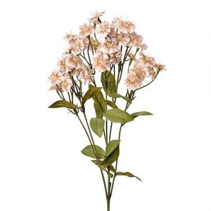 Dekorace lososová umělá květina hvozdík - 8*8*63 cm 6PL0384BE obraz
