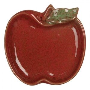 Dekorační keramický talířek ve tvaru jablka Retro Uniq - 13*13*2 cm 6CE2153 obraz