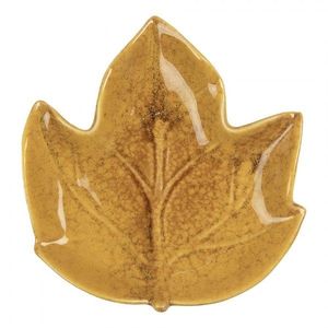 Dekorační keramický talířek ve tvaru listu Retro Uniq - 14*13*2 cm 6CE2151 obraz