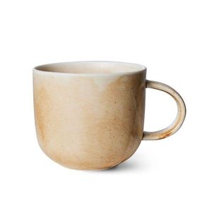 Rustikálně béžový porcelánový hrnek Chef - 12*9*8 cm / 320 ml ACE7163 obraz
