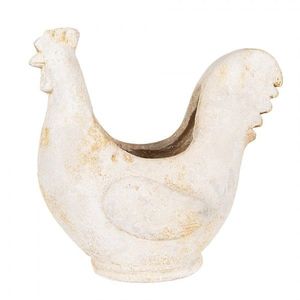 Béžový antik květináč kohoutek Farm Brocante - 36*18*35 cm 6MG0115 obraz