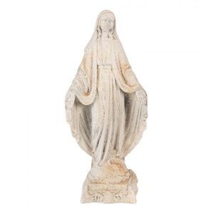 Béžová antik socha panenka Marie Brocante - 17*12*41 cm 6MG0113 obraz