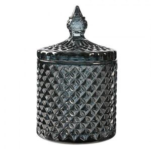 Granitová skleněná dóza s víkem - Ø 9*14 cm 6GL4722 obraz
