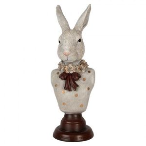 Dekorace busta králičí žena v šedém obleku Rabbi bust - 13*12*39 cm 6PR5362 obraz