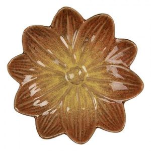 Dekorační keramický talířek ve tvaru květu Retro Uniq - Ø 14*3 cm 6CE2157 obraz