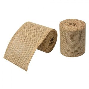 Dekorační hnědá jutová stuha - Ø 5*6 cm / 2 m 66212 obraz