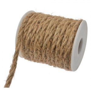Hnědý jutový provázek - Ø 7*8 cm / 10 m 66209 obraz