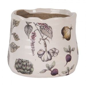 Keramický obal na květináč zelenina The Kitchen Garden XS - Ø 11*10 cm 6CETKG0001XS obraz
