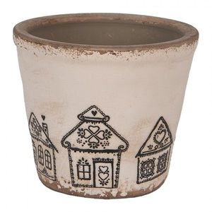 Květináč s perníkovými chaloupkami Gingerbread Bliss S - Ø 12*11 cm 6CE2123S obraz