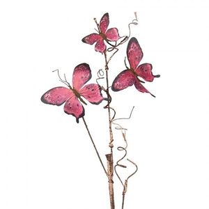 Dekorativní větev s růžovými motýlky Butterfly pink - 14*5*85 cm 50810 obraz