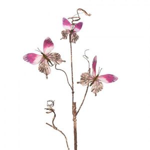 Dekorativní větev s motýlky Butterfly pink - 14*5*85 cm 50808 obraz