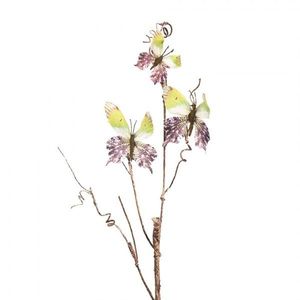 Dekorativní větev s motýlky Butterfly green - 14*5*85 cm 50806 obraz