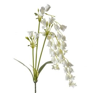 Dekorace bílá umělá květina zvonek Bells Bouquet - 15*6*80 cm 5PL0161W obraz