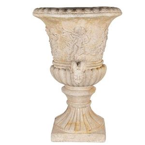 Béžový nástěnný květináč s anděly v barokním stylu Baroque - 54*27*76cm 5MG0032 obraz