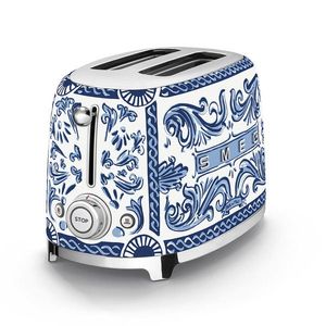 Smeg Dolce&Gabbana Toustovač 2x2 Blu Mediterraneo TSF01DGBEU obraz