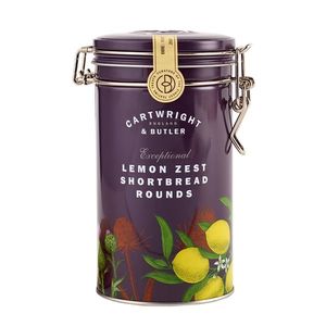Cartwright & Butler Sušenky shortbread s citronem, kovová dóza, 200 g 5176 obraz