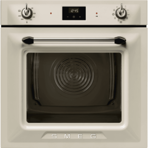 Smeg Vestavná horkovzdušná trouba Victoria SOP6900, pyrolytické čistění, krémová SOP6900TP obraz
