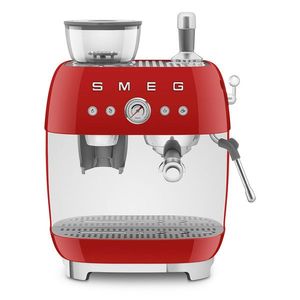Smeg Pákový kávovar s mlýnkem EGF03, 50's Retro Style, červená EGF03RDEU obraz