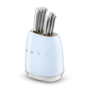 Smeg SMEG blok s noži, 6 ks, pastelově modrá KBSF02PB obraz