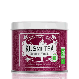 Kusmi Tea Sypaný bylinný čaj Vanilla Rooibos Bio, kovová dóza 100 g 21666A1070 obraz