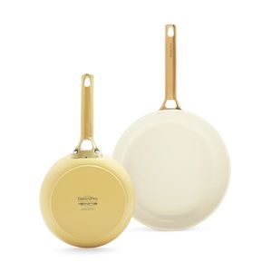 GreenPan Sada 2 nepřilnavých keramických pánví Padova 20 + 26 cm, žlutá CC008486-001 obraz