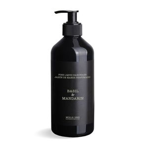 Cereria Mollá Parfémované tekuté mýdlo Basil & Mandarin, 500 ml, černá HW38 obraz