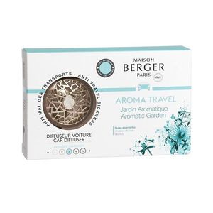 Maison Berger Paris Vůně do auta Aroma Travel, matný nikl – Aromatická zahrada 6589 obraz