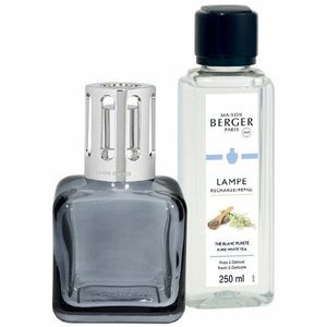 Maison Berger Paris Dárková sada: katalytická lampa Glacon šedá + Čistý bílý čaj, 250 ml 4711 obraz