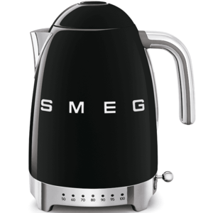 Smeg Rychlovarná konvice 50´s Retro Style, s regulací teploty, 1, 7 l černá KLF04BLEU obraz