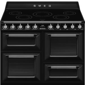 Smeg Varné centrum Victoria s indukční varnou deskou a 3 troubami, 110 x 60 cm, TR4110, černá TR4110IBL2 obraz
