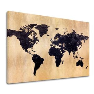 Zlatý dotek na plátně Svět ve zlatě 60x90 cm obraz