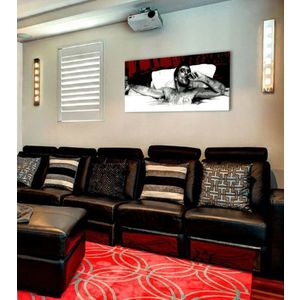 Největší mafiáni na plátně Scarface - Tony Montana s doutníkem v bazénu 140x70 cm obraz