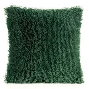 ArtFir Povlak na polštář DESIGN91 chlupatý | tmavě zelená 40 x 40 cm obraz