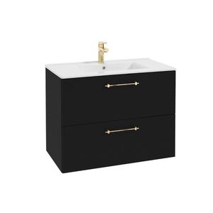 ArtDef Skříňka pod umyvadlo FERATA D80 2S/45 | černá 80 cm obraz