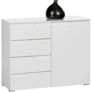 Dieter Knoll KOMODA, bílá, vysoce lesklá bílá, 100/80/40 cm obraz