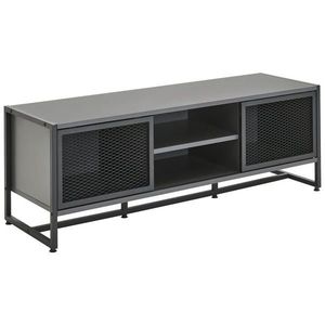 P & B NÍZKÁ KOMODA, antracitová, černá, 132/46/41 cm obraz