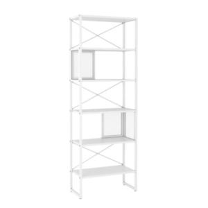 P & B REGÁL, bílá, ocel, 64/180/31 cm obraz