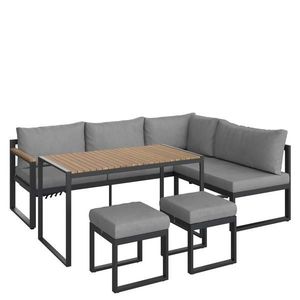 Ambia Garden ZAHRADNÍ SEDACÍ SOUPRAVA dřevo, kov, textil obraz