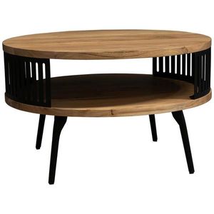 Carryhome KONFERENČNÍ STOLEK, přírodní barvy, dřevo, kov, 75/75/44 cm obraz