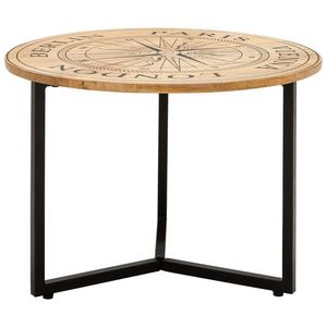 Livetastic KONFERENČNÍ STOLEK, přírodní barvy, černá, dřevo, kov, 60/40/60 cm obraz
