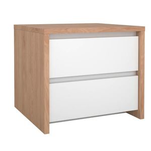 Boxxx NOČNÍ STOLEK, bílá, barvy dubu, 52/45/48 cm obraz