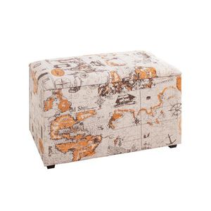 Carryhome TRUHLOVÁ LAVICE, textil, kompozitní dřevo, 65/42/40 cm obraz
