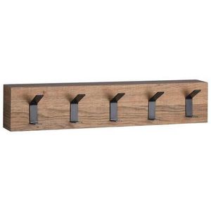 XXXL ŠATNÍ PANEL, černá, barvy dubu, 50/10/5 cm obraz