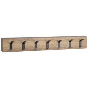 XXXL ŠATNÍ PANEL, černá, barvy dubu, 70/10/5 cm obraz