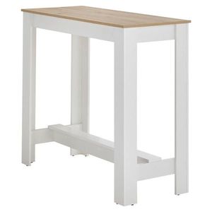 MID.YOU BAROVÝ STŮL, bílá, dub artisan, 115/50/103 cm obraz