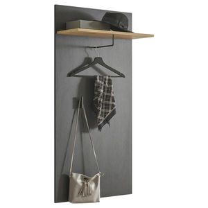 Carryhome ŠATNÍ PANEL, černá, dub artisan, 64/130/28 cm obraz