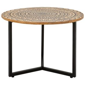 Livetastic KONFERENČNÍ STOLEK, přírodní barvy, černá, dřevo, kov, 60/40/60 cm obraz