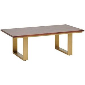 MID.YOU KONFERENČNÍ STOLEK, barvy zlata, barvy vlašských ořechů, dřevo, kov, 120/40/60 cm obraz